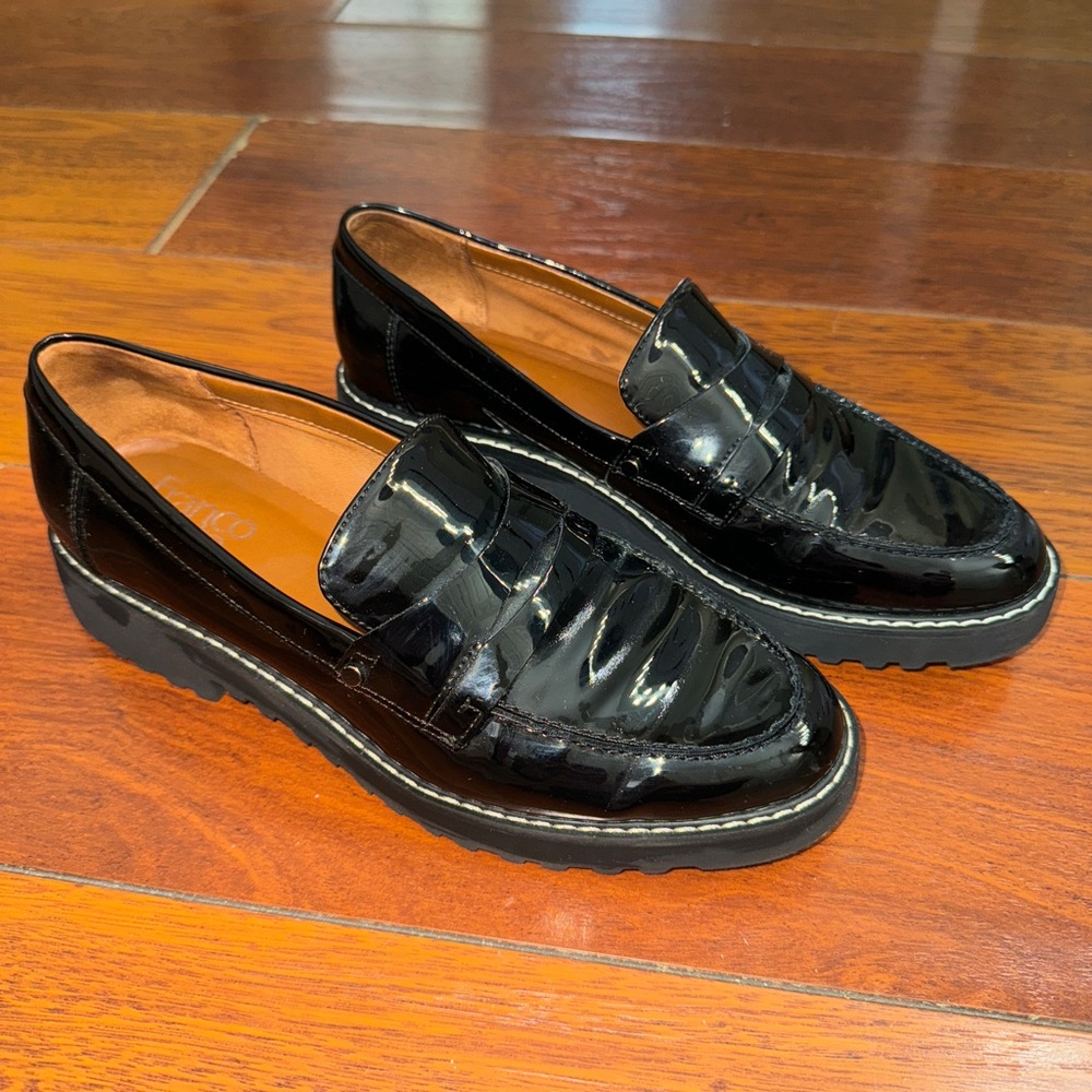 Black Patent Leather Loafers